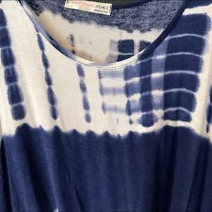 Navy/White tank